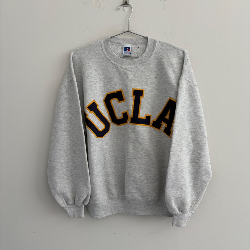 Vintage Russell Athletic UCLA Bruins Sweatshirt Gray Large Made in USA
